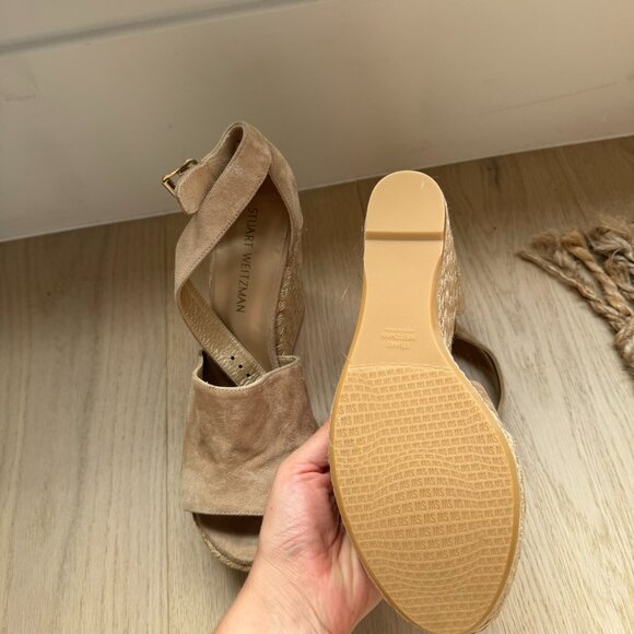 Stuart Weitzman Suede Espadrilles, Size 9 - Picture 5 of 5